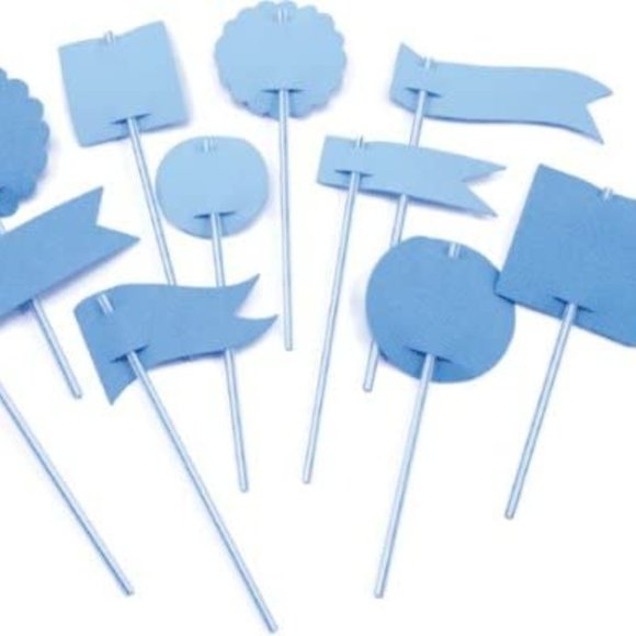 We R Memory Keepers/Lifestyle Crafts 10 pcs PARTY FLAG INSERTS - Picture 1 of 6